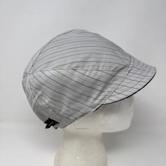 Goorin Bros Reversible Newsboy Cap Black & Grey Pinstripe Cotton Flat Hat Size M - Picture 10 of 15